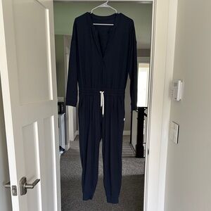 Navy Blue Women's Jumpsuit